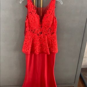 Jovani red lace gown brand new w tags
